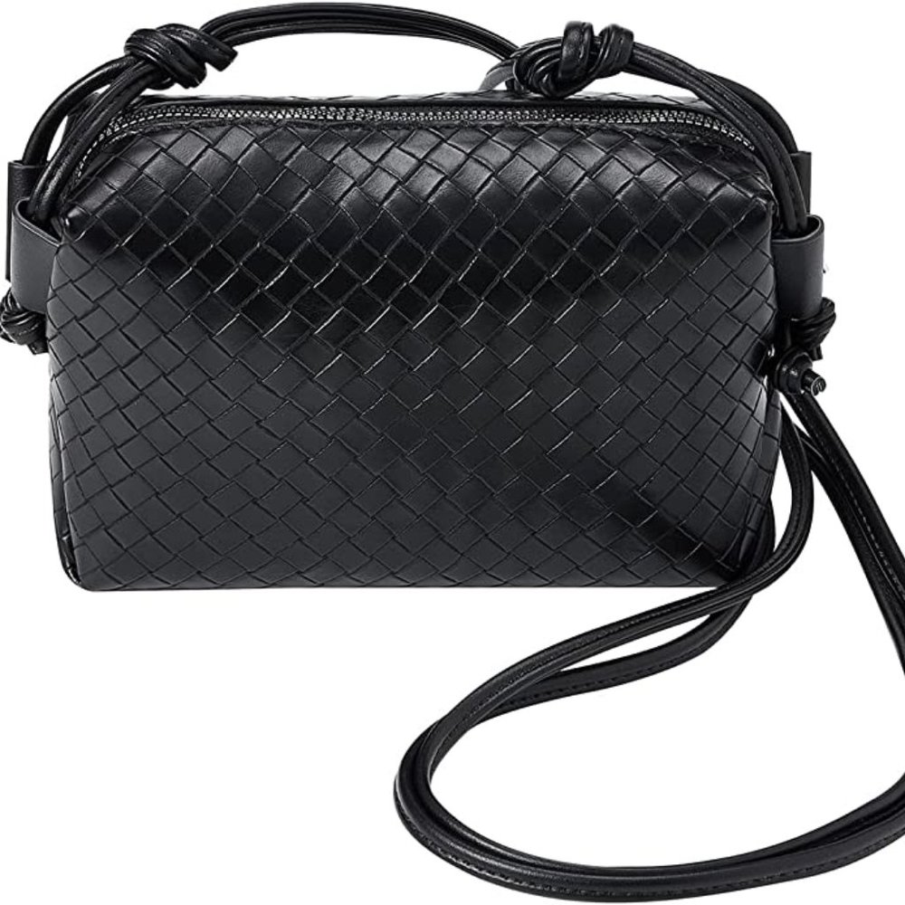Vegan Leather Crossbody Camera Bag